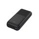 4. GEMBIRD POWERBANK 20000mAh, 20W FAST CHARGING, LCD DISPLAY, INTEGRATED CABLES, BLACK