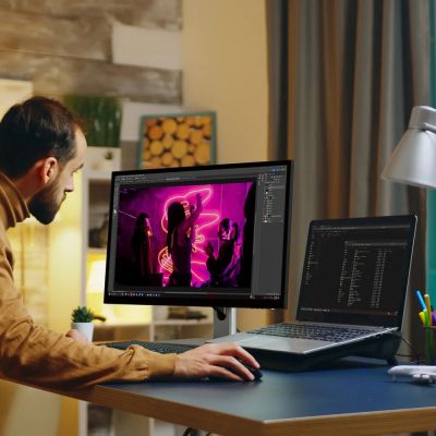 8. ALOGIC 27C5KPDT Computer Monitor 68.6 cm (27") 5120 x 2880 px 5K Ultra HD LED Touchscreen Multi-user Black, Silver