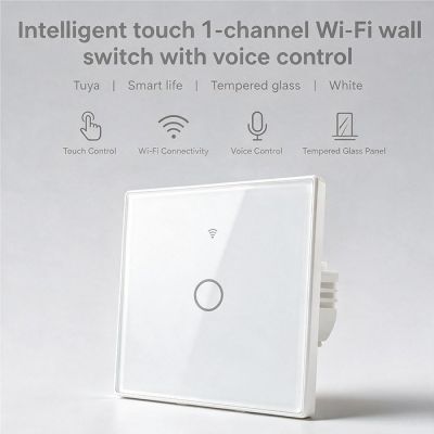 11. QOLTEC LIGHT ON/OFF SWITCH | TOUCH 1-CHANNEL | WI-FI | TIMER | TUYA | WHITE