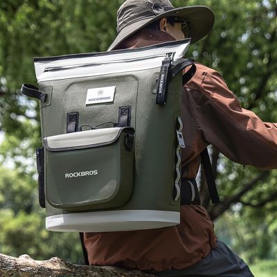 5. Rockbros Thermal Backpack with Insulation 18l Ergonomic - Green