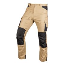 Mix&Match work trousers, canvas, Cordura reinforcements, beige and black, size XXXL