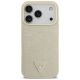 3. Guess Croco Triangle Logo MagSafe case for iPhone 17 Pro - gold