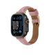 4. AmazingThing Class Band Leather Strap for Apple Watch 45 / 46 / 49 mm - Pink