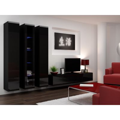 2. TV cabinet VIGO '180' 30/180/40 black/black combination