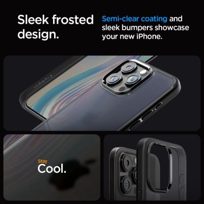 13. Spigen Ultra Hybrid iPhone 15 Pro Case - Clear Black