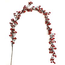RED ROWNBERRY FRUIT GARLAND 160CM