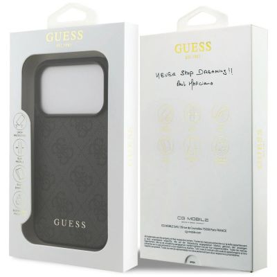 8. Guess 4G Classic Case for iPhone 17 Pro / 18 Pro - Black