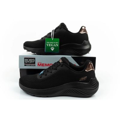 10. Skechers women's sports shoes Bobs Squad Waves black lightweight fashionable