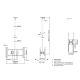 7. TV holder 39"-75"/40kg 2TFT 2Gelenke Neigung sw