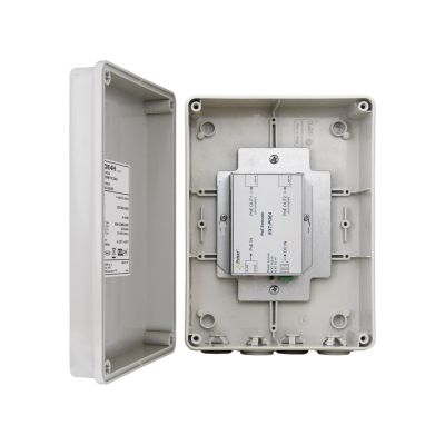 POE EXTENDER IN HERMETIC HOUSING FOR 2 IP CAMERAS Pulsar EXT-POE4H 48V