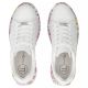 6. Leather platform sneakers with white floral print Filippo DP7507