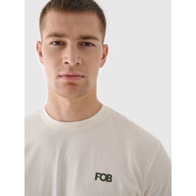 4. Men's oversize longsleeve with print 4F 4FWAW24TLONM315-11S