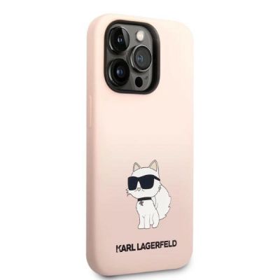 4. Karl Lagerfeld KLHCP14LSNCHBCP iPhone 14 Pro 6.1" hardcase pink/pink Silicone Choupette