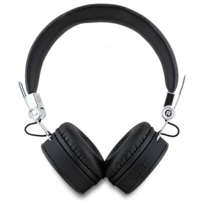 3. Guess Bluetooth ENC GUBH70PGTSPSK on-ear headphones black/black Grained Classic Round Shape