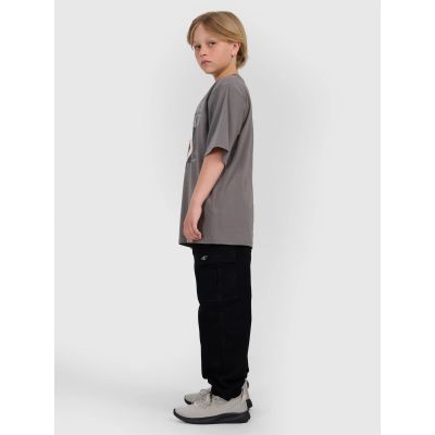 3. Boy's oversize T-shirt with print 4F 4FJRAW25TTSHM3062-24S