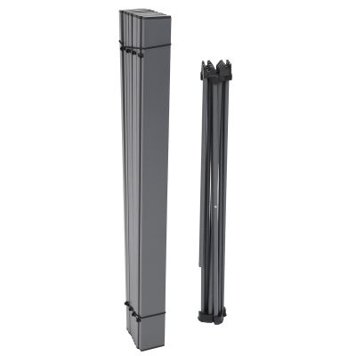 7. FOLDING TABLE 68x46x40CM GREY ALUMINUM IN A COVER