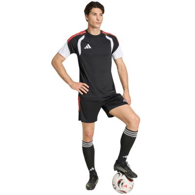 8. Men's adidas Tiro 26 League Jersey black, white, and red KB1357