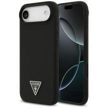 Guess Silicone Triangle Logo MagSafe Case for iPhone 17 Air - Black