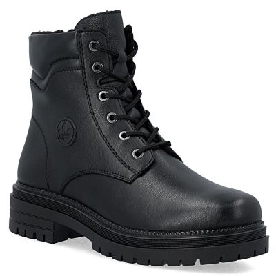 2. Women's leather ankle boots, insulated, black, Rieker Y3103-00
