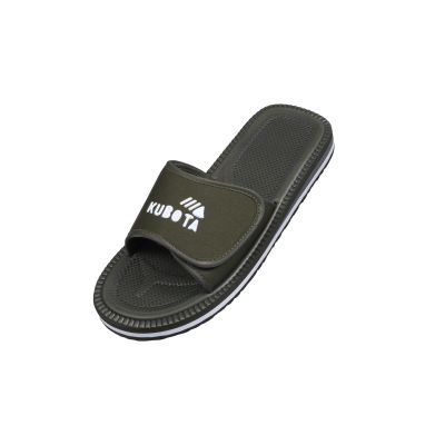 15. Kubota Velcro flip-flops khaki K0000-100-005-19-1