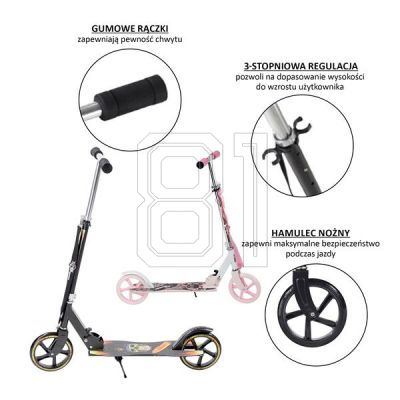41. Nils Extreme HA205D Pink PU 205MM scooter