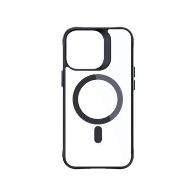 17. 3mk Satin Armor MagCase with MagSafe for iPhone 15 Pro Max - Clear with Black Frame