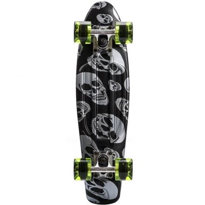 2. Meteor Skateboard Multicolor Skulls 22607