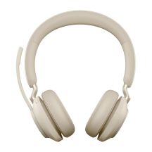 Jabra Evolve2 65 UC Stereo Link380a Over-Ear Wireless Headphones, Beige
