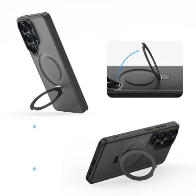 10. Dux Ducis Yind Case for Samsung Galaxy S26 Ultra with Stand, Compatible with MagSafe - Black