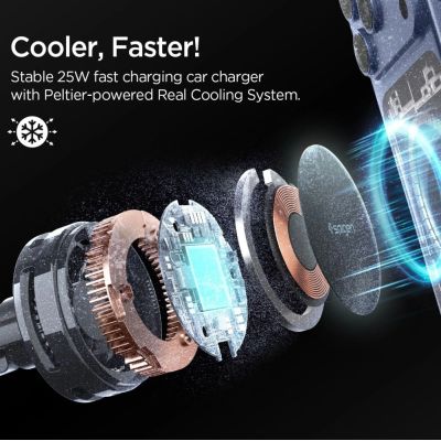 4. Spigen Essential EV25MFAQ Magnetic MagSafe Car Air Vent Mount - Black