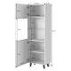 4. PAFOS display cabinet 60x40x182 black matt