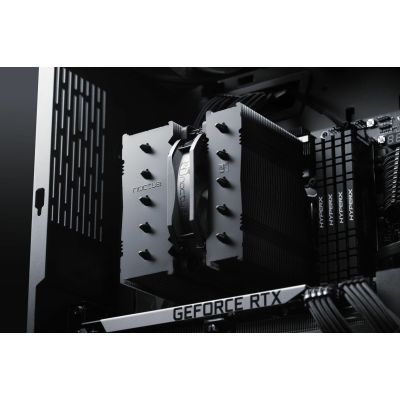 4. Noctua NH-D12L Processor Air Cooler 12cm Aluminum, Black 1 pc.