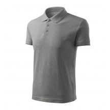 Men's Pique Polo Free Polo Shirt (Dark Grey Melange)