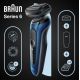 3. Braun Series 6 61-B4500cs - Foil Shaver - Blue - Buttons - LED - Charging - Power - AC/Battery