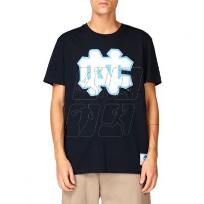 2. Mitchell &amp; Ness NCAA University Of North Carolina Large Logo Tee M BMTRINTL1272-UNCNAVY