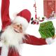 20. CHRISTMAS SANTA CLAUS PLAYING MOVING HANGING WITH CANDY LOLLIPOP 82CM MICA