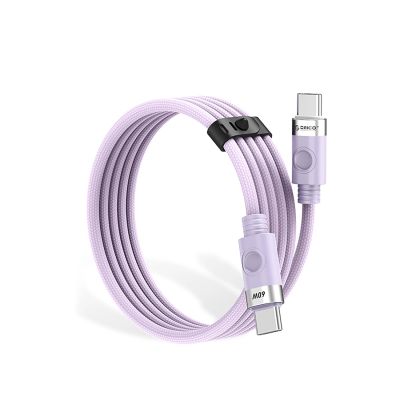 2. Orico CDX 60W 3A Power Delivery USB-C - USB-C 1m Cable - Purple