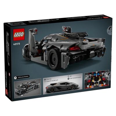 4. LEGO Technic 42173 Gray Koenigsegg Jesko Absolute Hypercar