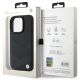 8. BMW Signature Leather Crossing Lines Pattern iPhone 16 Pro Case - Black
