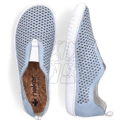 14. Comfortable openwork shoes Rieker W RKR653 blue