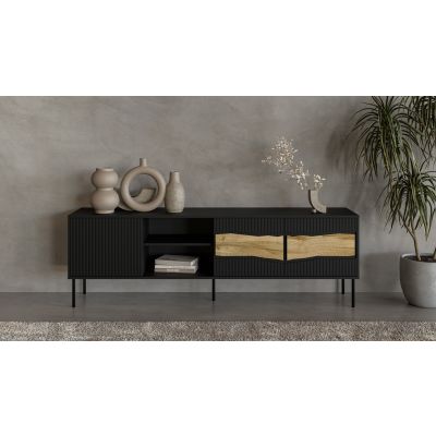 7. INSERTO 3D1W TV cabinet 190x40x61.5 black + LED