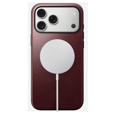 2. Nomad Modern Leather Case for 17.5 cm (6.9") mobile phone, Burgundy