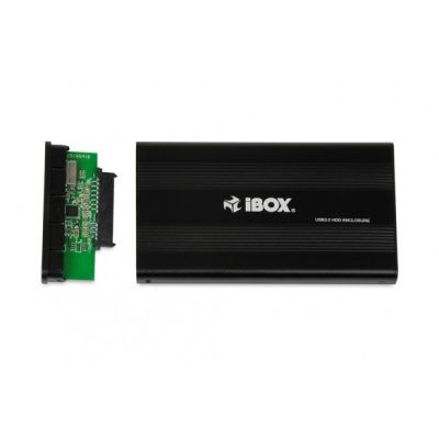 3. IBOX HD-02 EXTERNAL 2.5" USB 3.0 IEU3F02 housing (2.5"; USB 3.0; Aluminum; black)