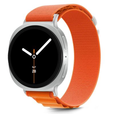 2. Tech-Protect Nylon Stripe Strap for Samsung Galaxy Watch 40/44/46 mm - Orange