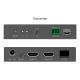 12. HDMI Fiber Optic Extender 4K/60Hz over IP 1G or up to 40km/300m, HDMI Loop-Out, IR Control - Kit