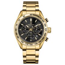 Men's Watch Giewont Chronograph Sapphire Gold Black GW9580-B4