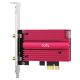 6. CUDY WE4000 AX5400 Wi-Fi 6/6E BT 5.2 Network Card Intel AX210NGW PCIe Heatsink + Cable Antenna