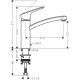 2. HG Logis 160 kokken kitchen faucet - kokkenarmatur m/svingtud, krom