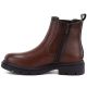 3. Women's brown leather ankle boots, Sergio Leone BT-01-S