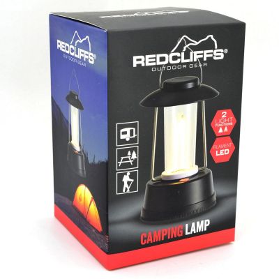 11. FLASHLIGHT CAMPING LAMP BATTERIES 12X8X8CM REDCLIFFS
